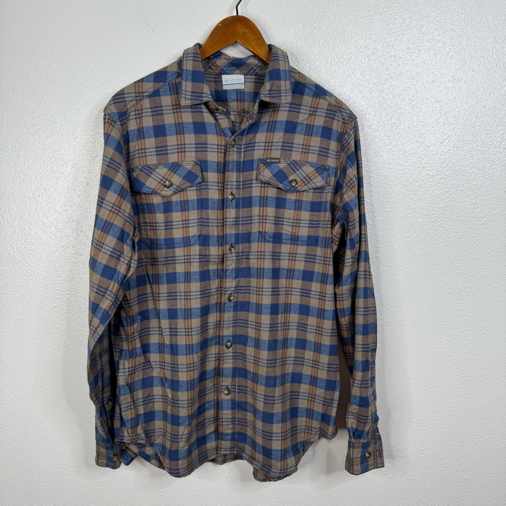 Columbia Plaid Flannel Button Down Shirt Size‎ Small